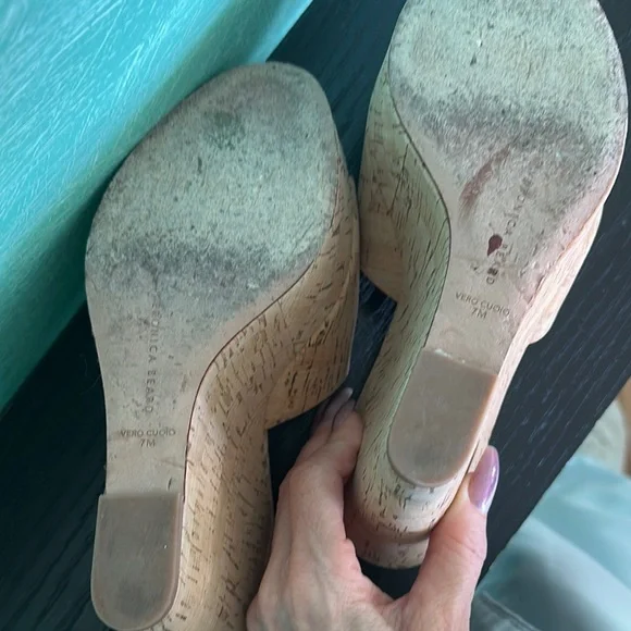 Veronica Beard Dali Tan Cork Wedges - Picture 6 of 6